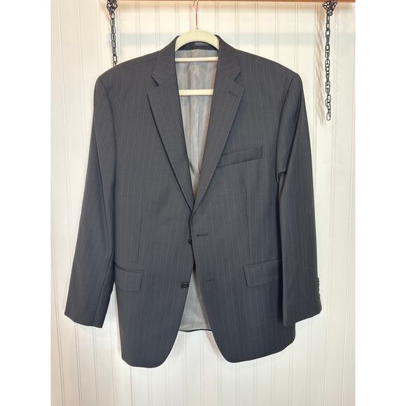 Calvin Klein Men’s Black Suit Single Breasted Holiday Career Workwear Size 40S - Picture 2 of 7